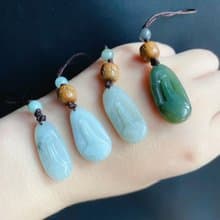 天然緬甸玉 翡翠 禪 悟道 平安健康 包掛 禮物 無相佛 長輩禮