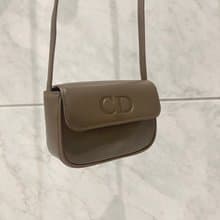 Dior CD橄欖啡綠色皮革斜背袋則肩手提包 中古Vintage