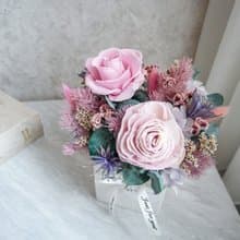 方盆中小型不凋花盆花【悠然秘境】開幕/辦公擺飾/生日禮物/母親