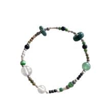 Green Natural Stone Bracelet 014