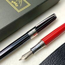 3952老山羊-X800 英倫情人 黑/紅 書法鈦尖鋼筆