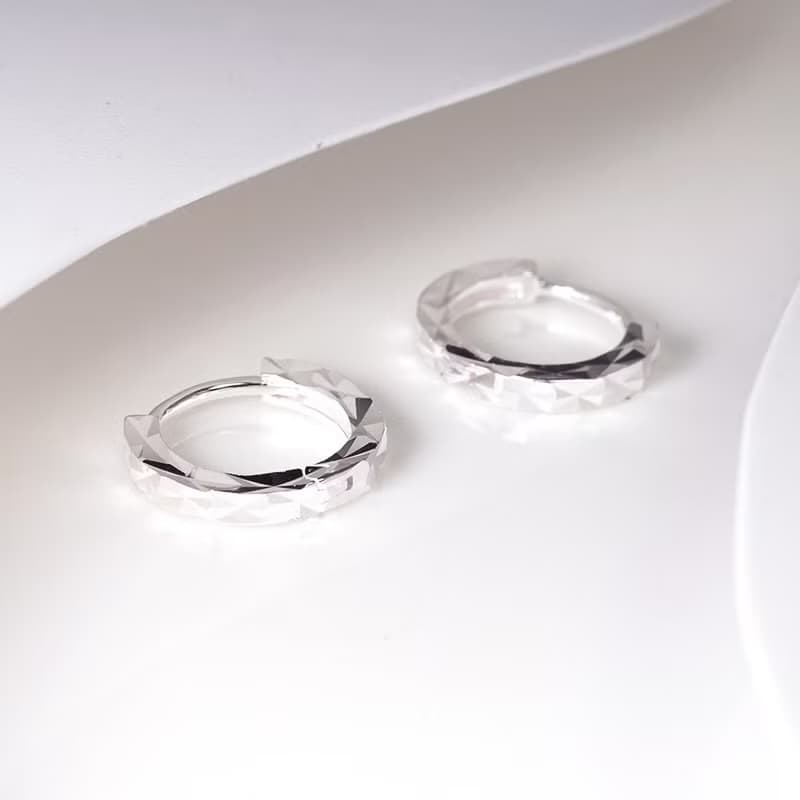 純銀 無垠蒼穹 易扣耳環 925純銀耳環 女生耳環 男生耳環