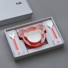 【Tak】Kids Dish小熊餐具輕量組(共四色)