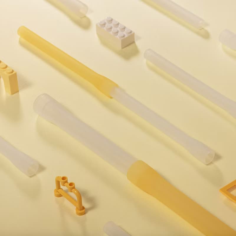 【2入優惠】YCCT積木矽膠吸管 - 百搭飲料杯各種高度