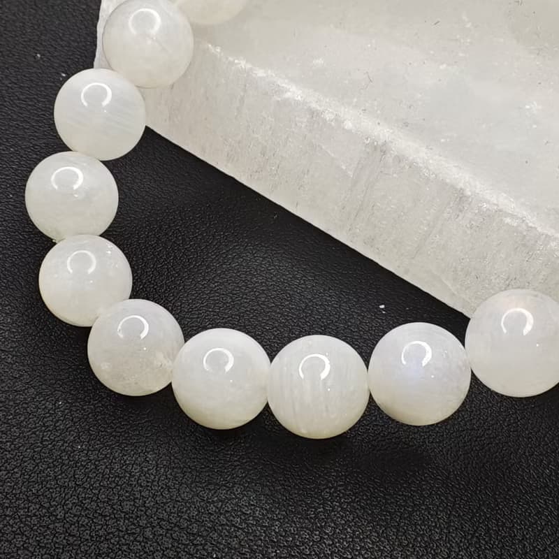藍月光石 Moonstone 手串 手鍊 天然水晶 9.5mm