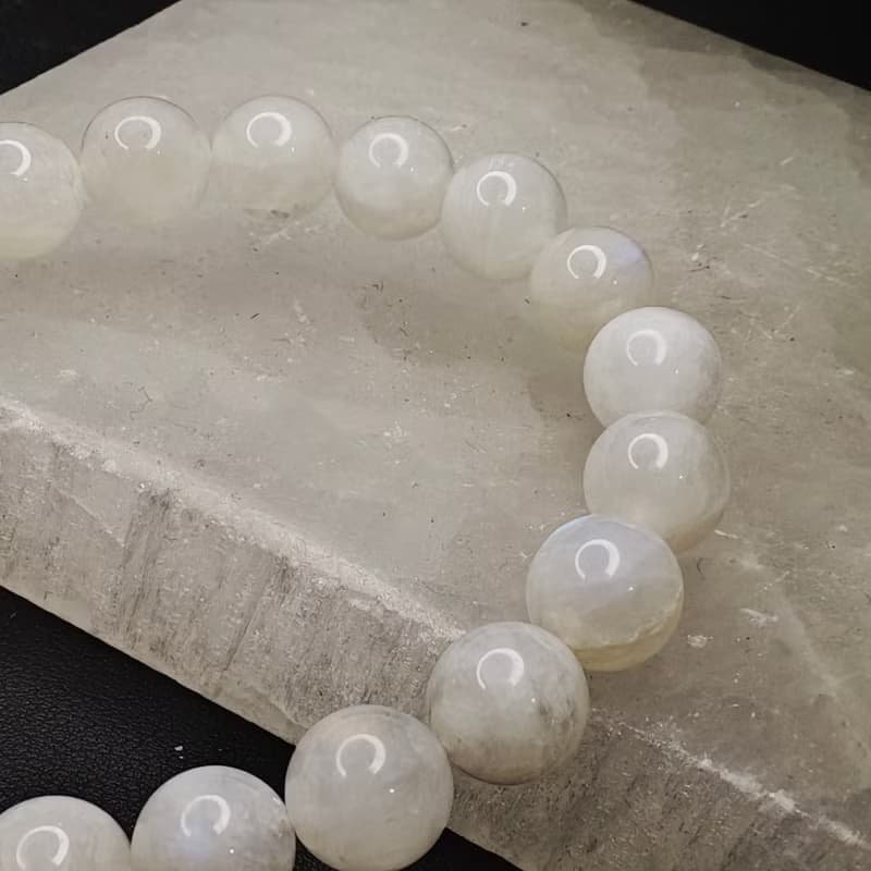 藍月光石 Moonstone 手串 手鍊 天然水晶 9.5mm