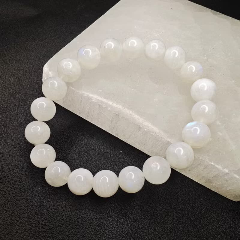 藍月光石 Moonstone 手串 手鍊 天然水晶 9.5mm