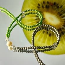 Fruit & Vegetable Collection - 024 Kiwi Pearl Necklace