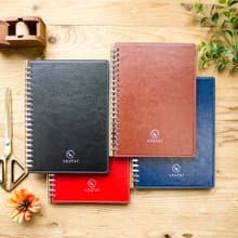 A5 抽取式仿皮革活頁筆記本-歲月靜好。純封面/封底