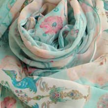 【華羽飾夢】鸚鵡 絲巾