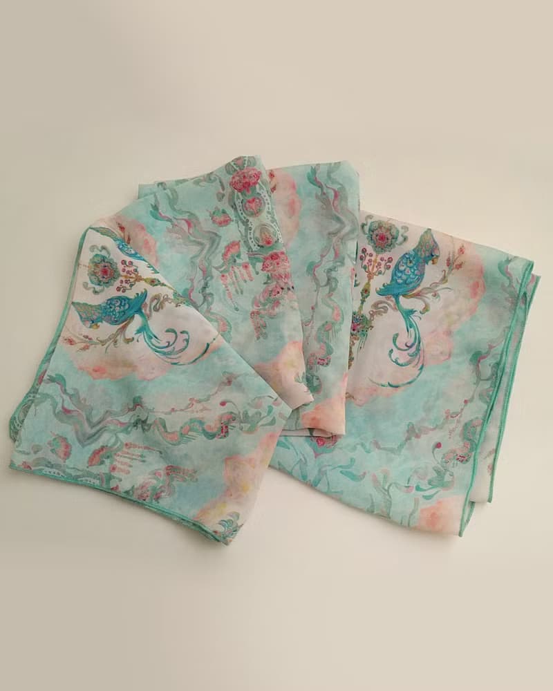 【華羽飾夢】鸚鵡 絲巾