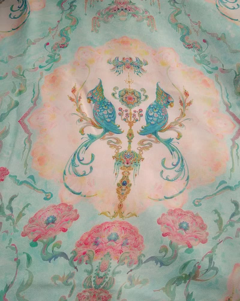 【華羽飾夢】鸚鵡 絲巾
