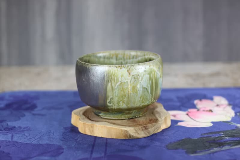 【送禮好物】天然結晶開片 柴燒茶碗 名家葉敏祥手作 150ml