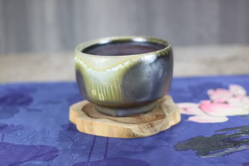 【送禮好物】天然結晶開片 柴燒茶碗 名家葉敏祥手作 150ml
