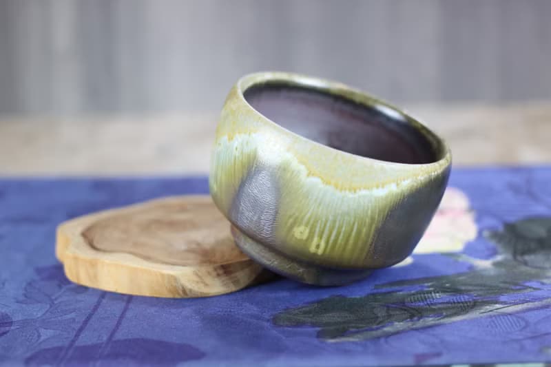 【送禮好物】天然結晶開片 柴燒茶碗 名家葉敏祥手作 150ml