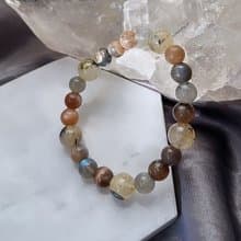 鈦晶/黑金骨幹/灰月光-日。月。光滿溢招財貴人自信魅力療癒撫慰