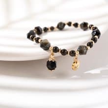 水晶手鍊【稜角-逆光】金曜石手鍊