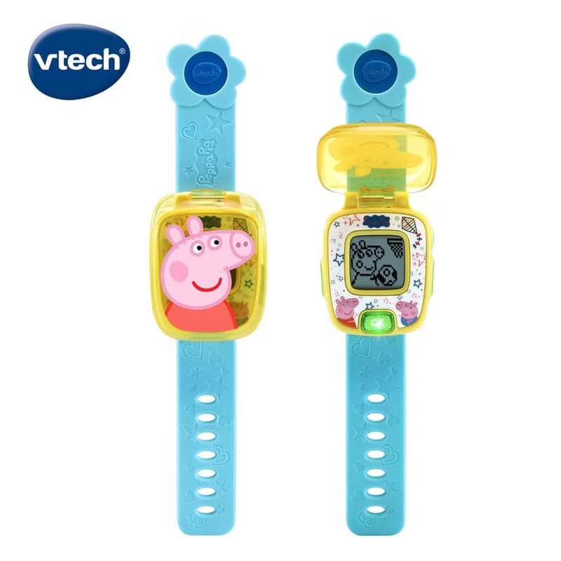 Vtech　粉紅豬小妹-多功能遊戲學習手錶-藍