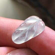 【一葉致富】高冰種翡翠葉子 | 裸石 | 天然緬甸玉翡翠A貨 | 送禮