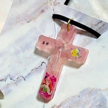 公主十字架 角落生物 卡通十字架 項鍊 頸鏈 受洗禮物 聖誕禮物