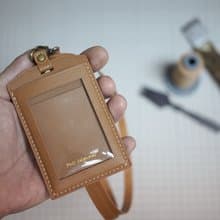 MOOSworkshop  Chevre Sully羊革 掛頸工作證/證件套 (連頸繩)