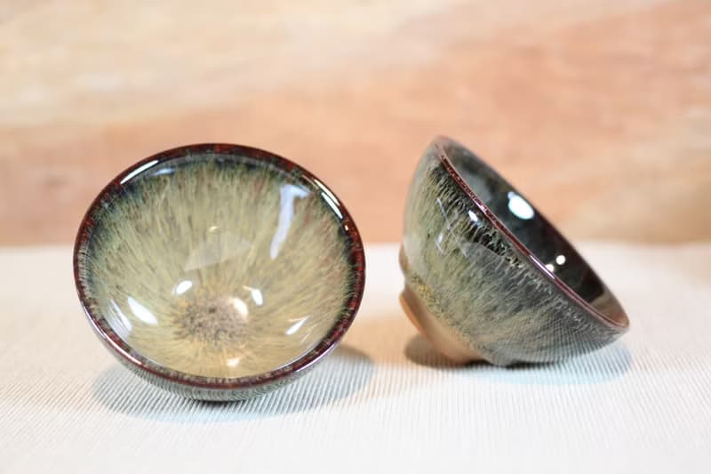【送禮好物】森林 天目釉對杯 茶碗 名家葉敏祥作品