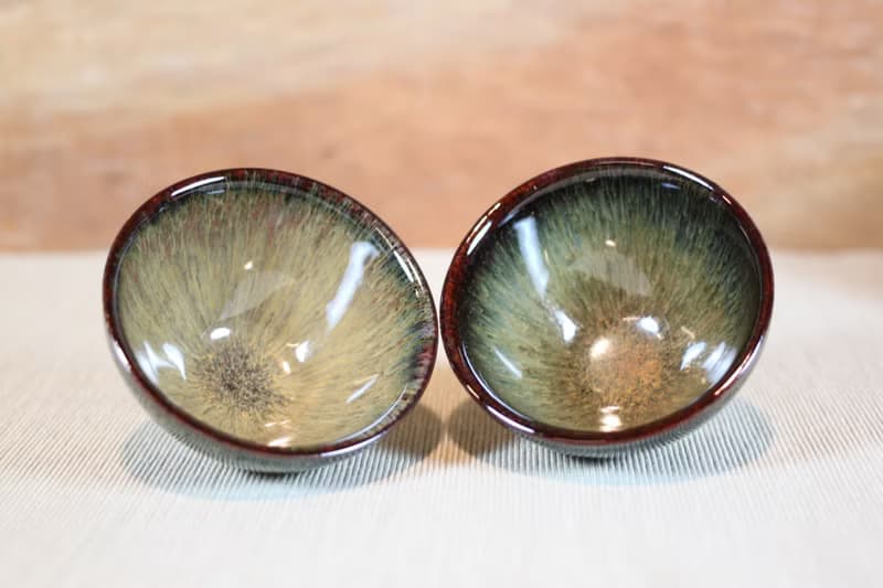 【送禮好物】森林 天目釉對杯 茶碗 名家葉敏祥作品