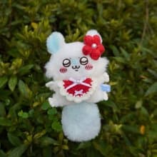 紅罌粟-賞花領巾 娃衣 吉伊卡哇 ちいかわ Chiikawa 10cm