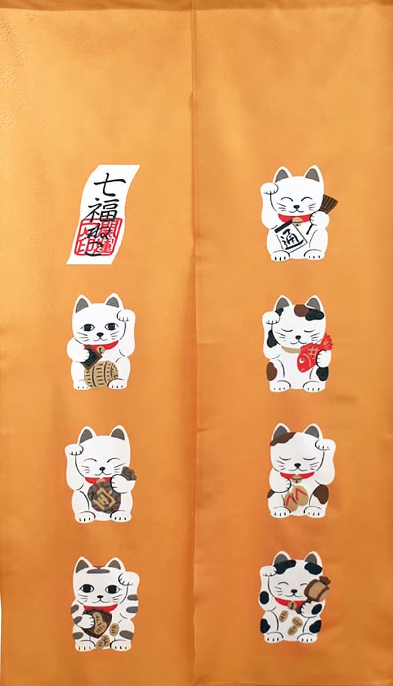 【預訂】日本製 招財貓門簾
