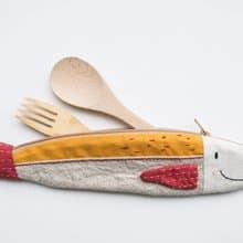 Travelling Tuna cutlery pouch - Kuning