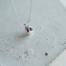 999純銀 厚款 彩色藍寶石 尖晶石 蛇鍊 項鍊 免費送禮包裝