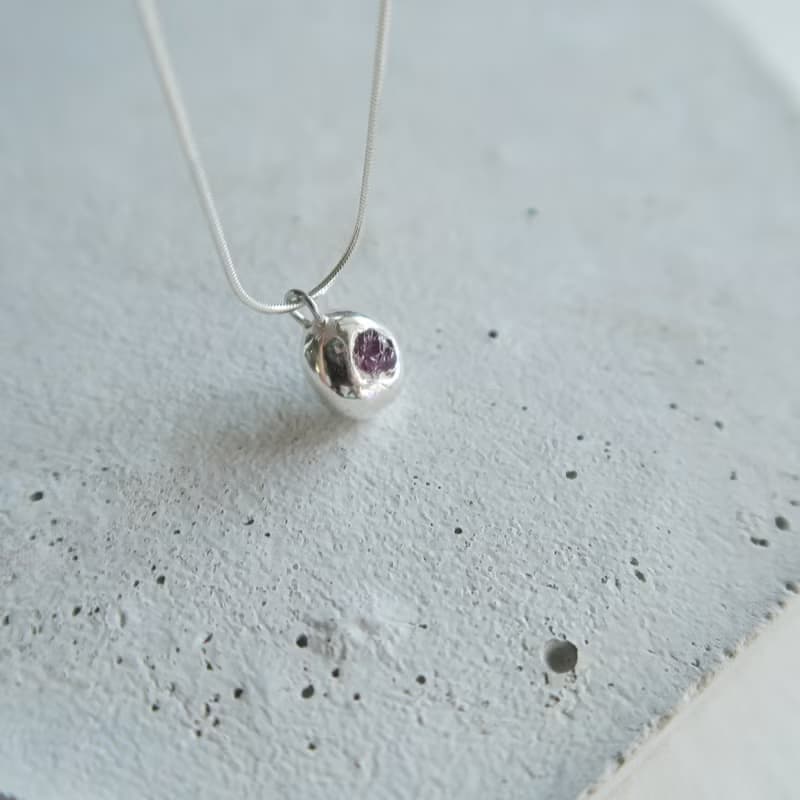 999純銀 厚款 彩色藍寶石 尖晶石 蛇鍊 項鍊 免費送禮包裝