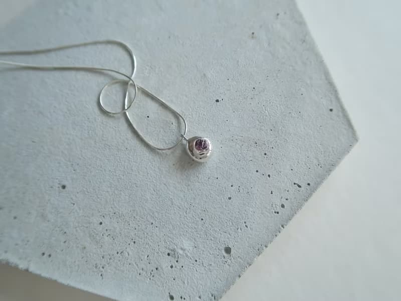 999純銀 厚款 彩色藍寶石 尖晶石 蛇鍊 項鍊 免費送禮包裝