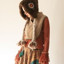 【熱門預購】保暖立領毛絨圍巾 (2色) IPF-5301