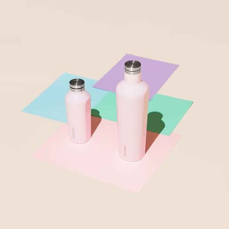 美國 CORKCICLE 三層真空易口瓶 475ml-玫瑰石英粉