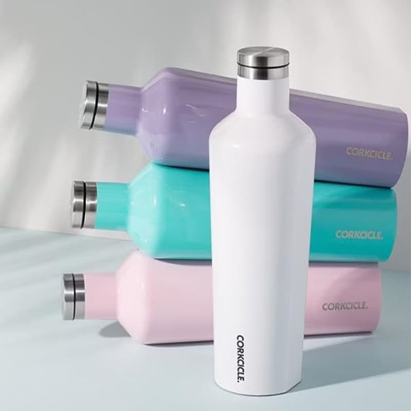 美國 CORKCICLE 三層真空易口瓶 475ml-玫瑰石英粉