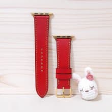 手工訂製錶帶 / apple watch錶帶 / 真皮 / 經典紅