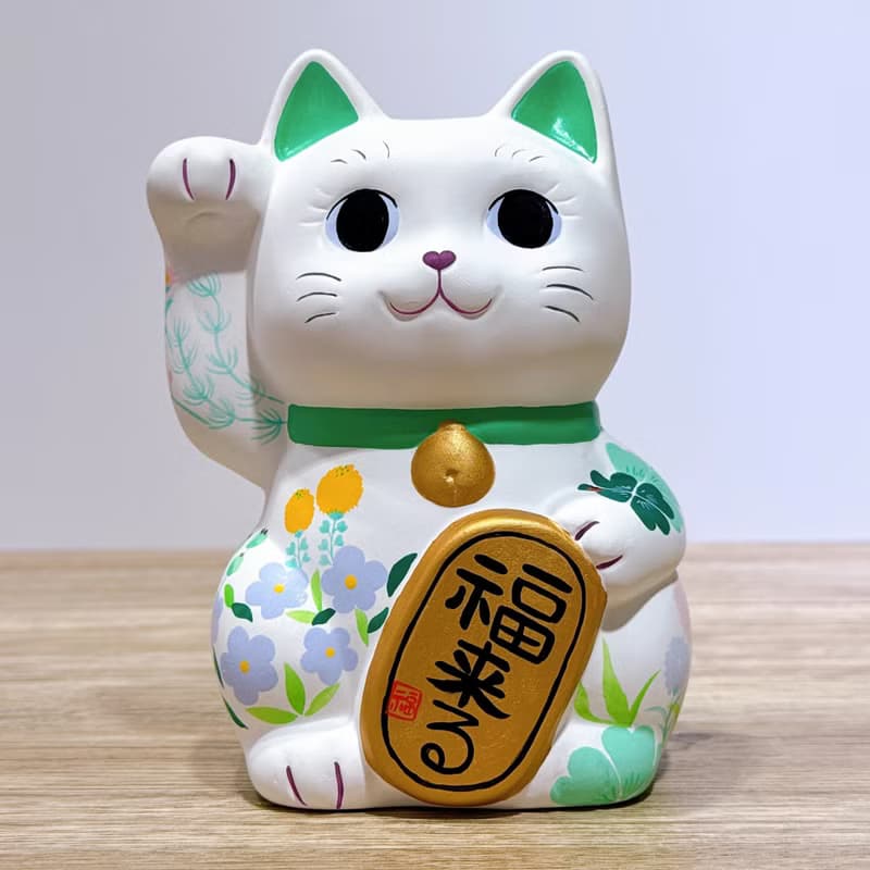【野趣招財】日本谷中堂招財貓 | 野の花
