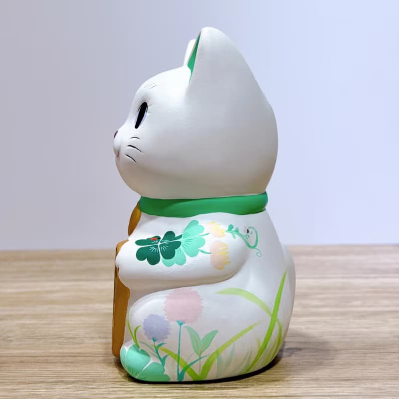 【野趣招財】日本谷中堂招財貓 | 野の花