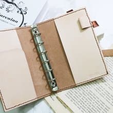 【材料包】手作皮件/ A6六孔筆記本手札/內附教學影片/新手友善