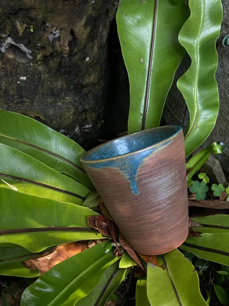 霧面結晶藍釉茶杯 III