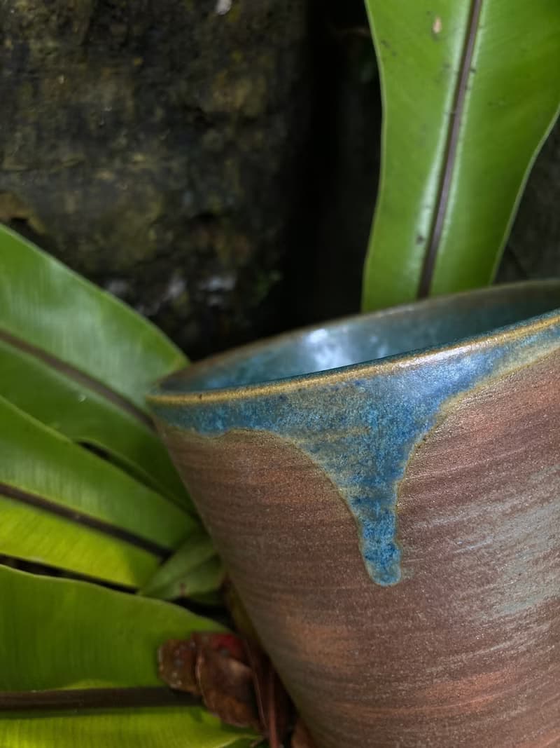 霧面結晶藍釉茶杯 III