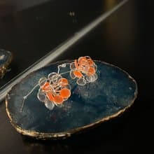My Deer 水晶花耳環—小煙火