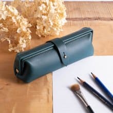 イタリアンレザーのペンケース Paka-pen #PeacockBlue【入学祝】【就職祝】【カスタム可能なギフト】