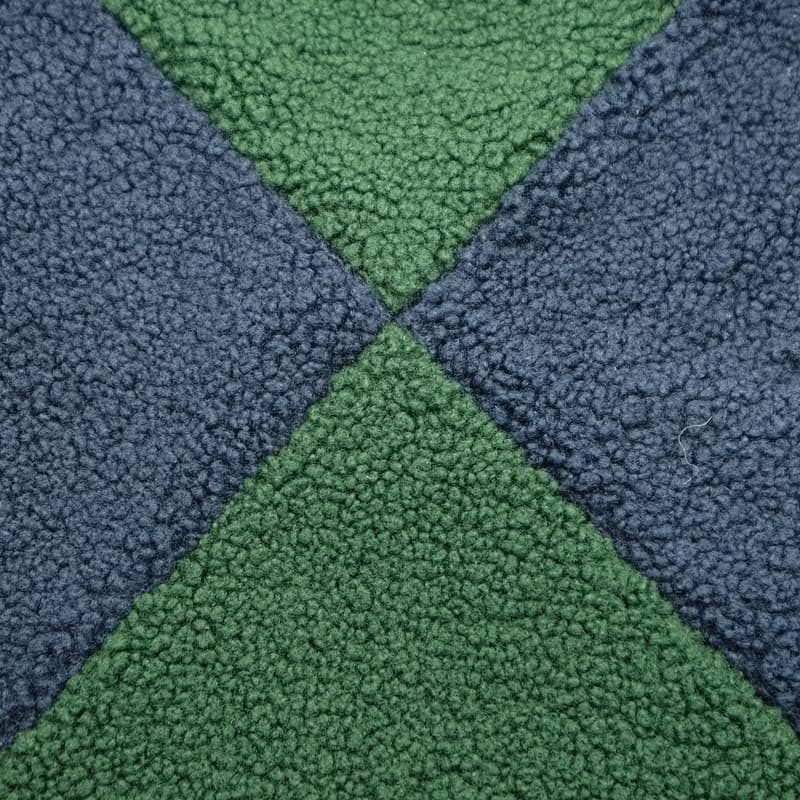 T for Triangle 綠色和海軍藍大號單肩袋 托特包