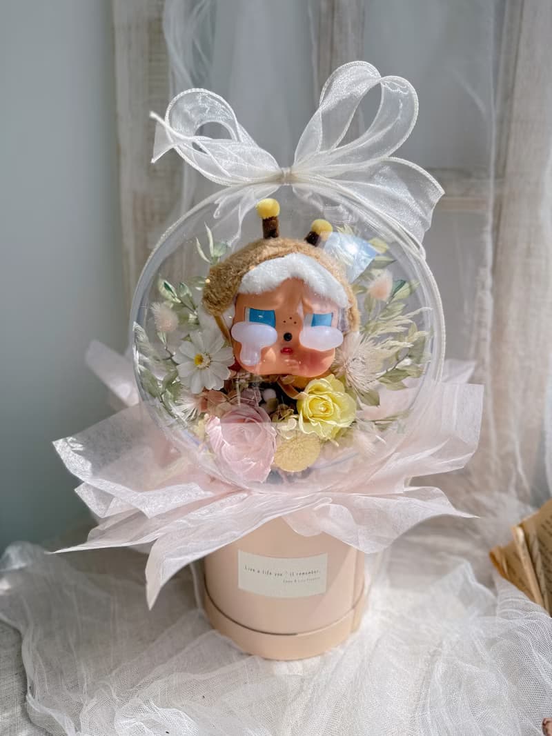 現貨正版泡泡瑪特 PopMart CryBaby哭娃哭哭蜜蜂 永生花波波