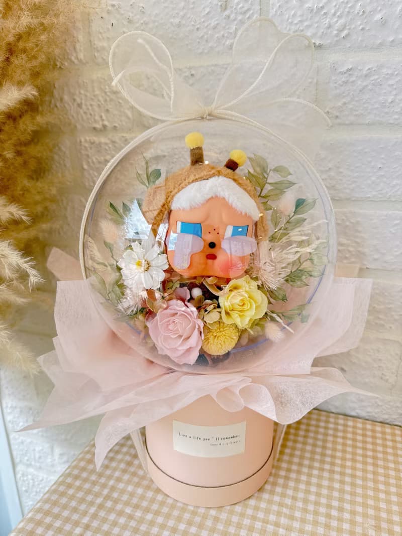 現貨正版泡泡瑪特 PopMart CryBaby哭娃哭哭蜜蜂 永生花波波