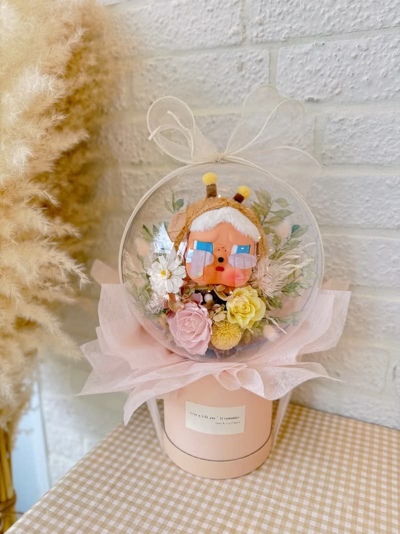 現貨正版泡泡瑪特 PopMart CryBaby哭娃哭哭蜜蜂 永生花波波