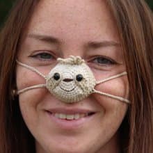 Nose warmer sloth lover. Fun  face mask.