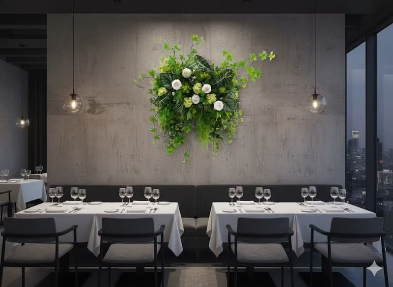 茶花綠植栽橫長生態壁飾 免運專人配送限雙北市 其餘地區需補運費